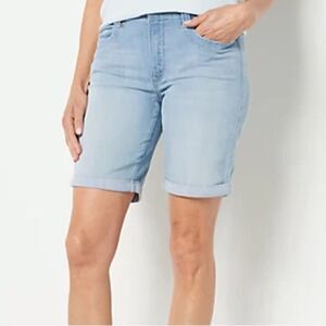 NYDJ Higher Rise Lightweight‎ Denim Ella Shorts- Charmed 10 NWT IN PKG